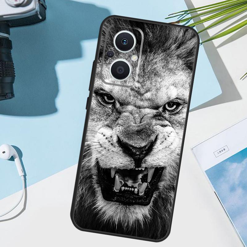 Чехол «Рычащий Лев» для OPPO Reno 12 F 13F 14F 11F 10 11 13 14 Pro 7 8 Lite OPPO Find X9 X5 X6 X8 Pro