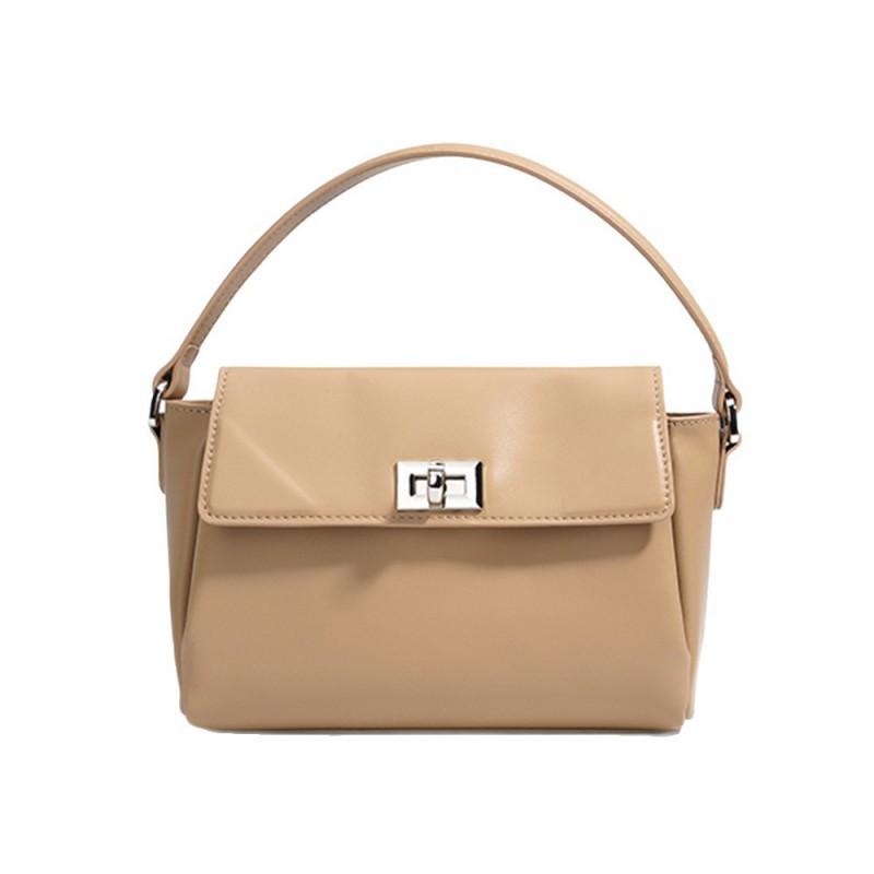 Minimalist Commuting Niche Flip Up Women's Bag Trend Versatile Leather Handbag High-end Sense Shoulder