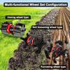 Multifunctional Lawn Mower Grass Trimmer Accessory with Interchangeable Blades Soil