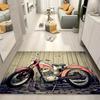 1 шт. Винтажный Мото Коврик для ванной Абсорбирующий коврик Противоскользящий коврик Принадлежности для домашнего декора Ковры Домашний Кухонный коврик для пола