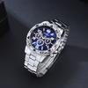 New Fashion Luxury Man Business Watch Men Big Wristwatches Male Clock Stainless Steel Casual Quartz Watches Reloj Hombre Gifts