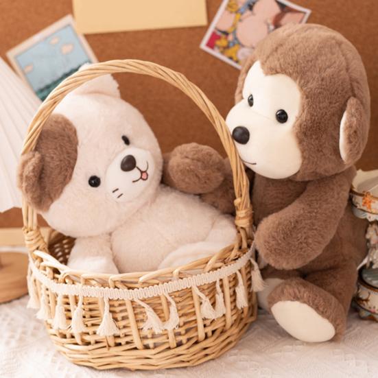 Милая обезьянка, плюшевая панда, мягкие игрушки, кошки, слон, кролик, животное, обнимающиеся игрушки для мальчиков и девочек, подарки для учителей и учеников