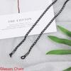 Women  Black Reading Glasses Glasses Necklace  Eye Wear Accessories Eyeglass Lanyard  Glasses Chain