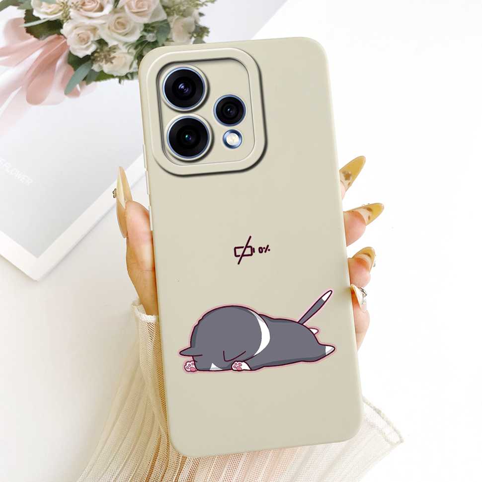 Чехол для Oppo Reno15 5G CPH2825 Силиконовая задняя крышка для Oppo Reno 15C Reno15c 5G Милый мультяшный чехол для телефона с пандой Ударопрочный