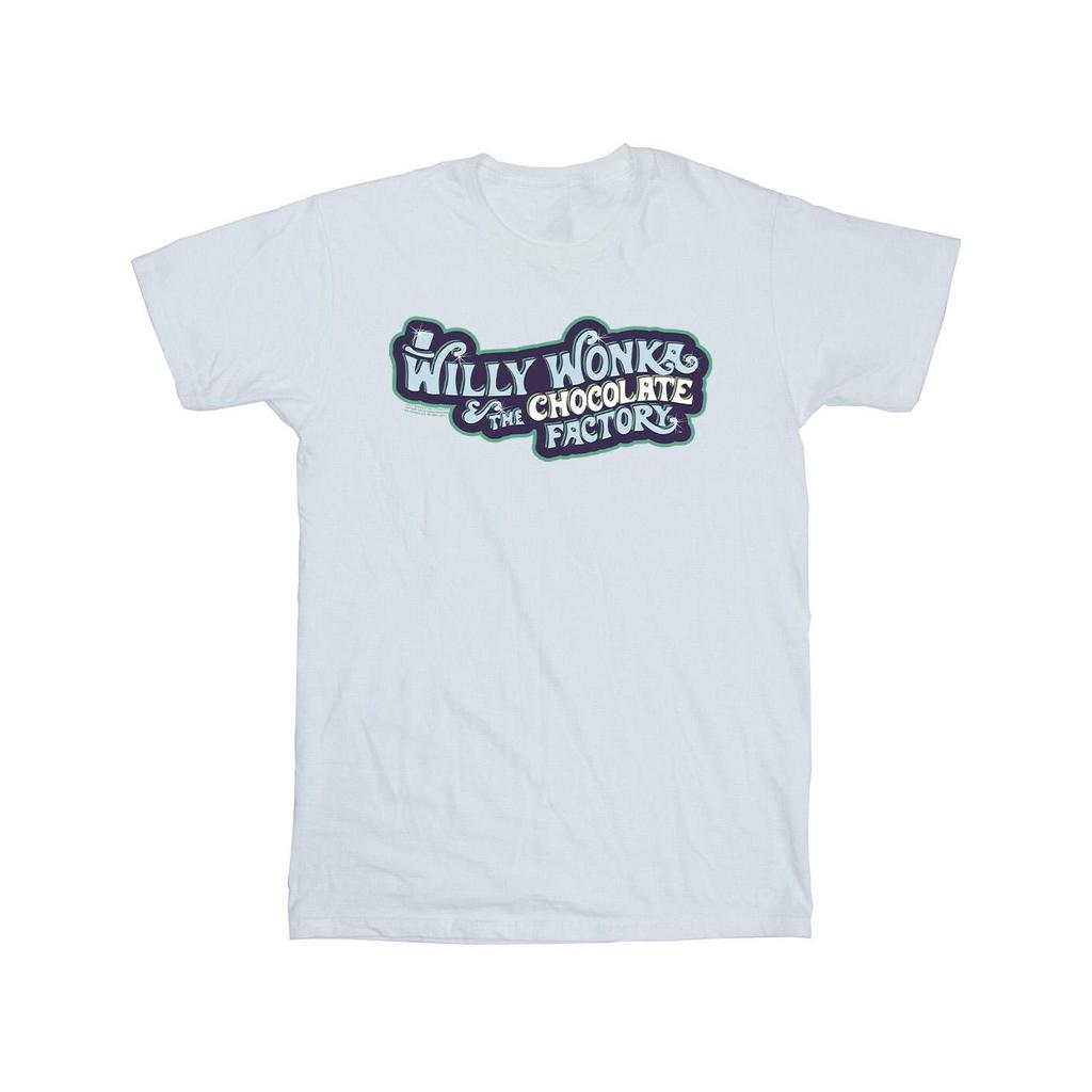Willy Wonka Mens Chocolate Factory Logo T-Shirt