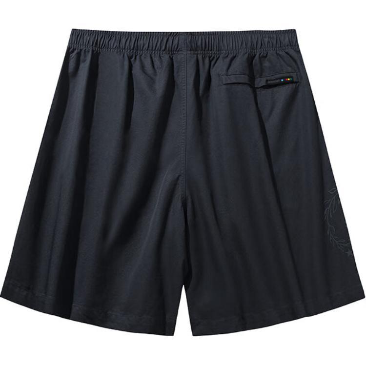 Anta Life Series Olympic Culture Series Дышащие свободные повседневные шорты с пятью точками, мужские шорты, восково-серые 152438518-2