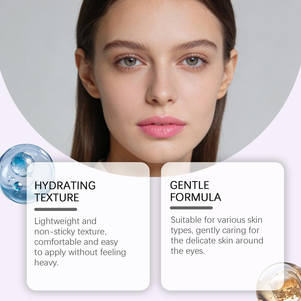PDRN Lifting Eye Cream Reduce Crow's Feet Dark Circles Puffiness Smooth Anti Wrinkle Tightening Firming Moisturizing Eye Care