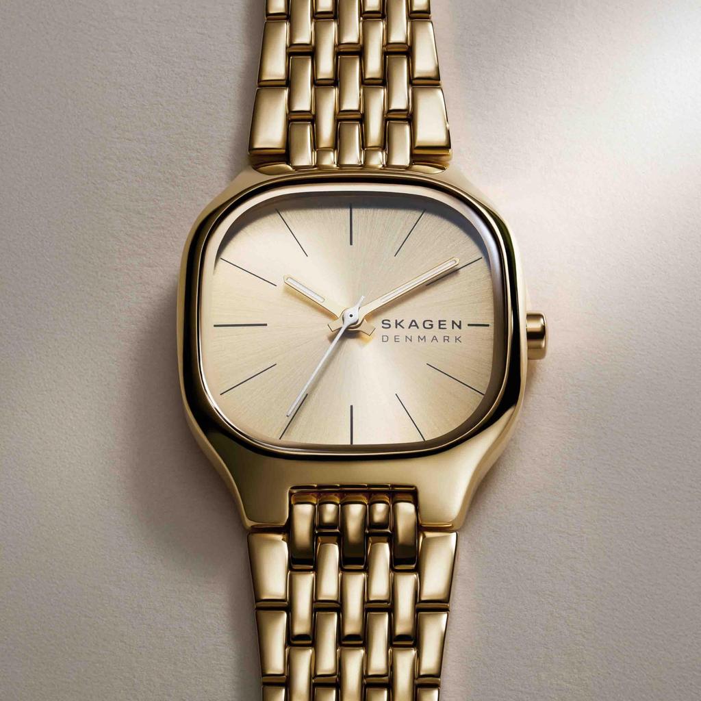 Skagen Женские золотые часы Mellem Lille SKW3162