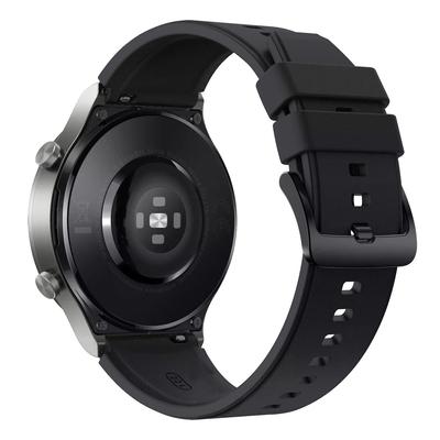 Силиконовый ремешок для часов Huawei Watch GT 2/3/4/2 Pro/3 Pro/4 Pro/GT 2e 46 мм - черный
