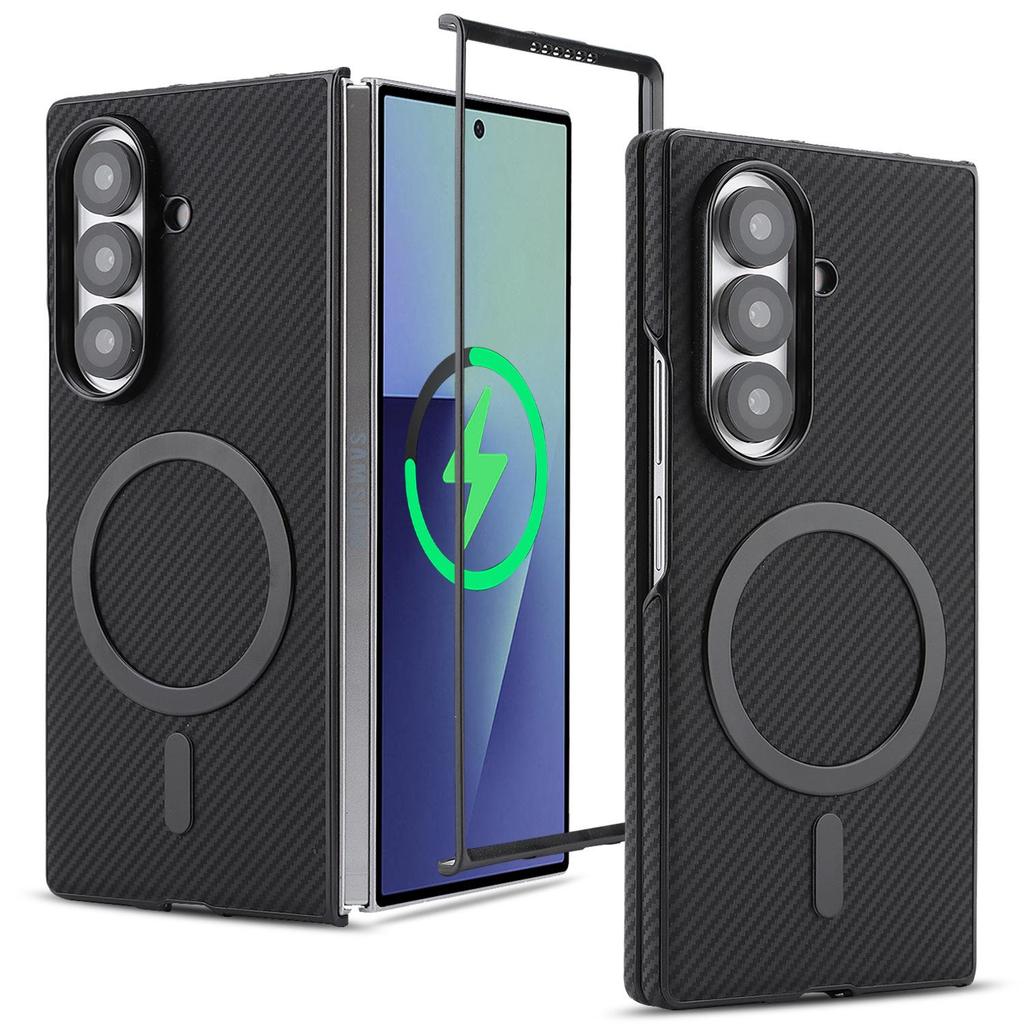 Магнитный противоударный чехол из углеродного волокна для Samsung Galaxy Z Fold 3/4/5/6/7
