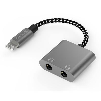 Разветвитель Lightning на два наушника Кабель-разветвитель Lightning на два наушника для iPhone и для совместного прослушивания музыки с двумя наушниками Адаптер 3,5 мм