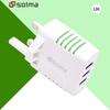 3-портовый USB-адаптер для настенного зарядного устройства, цвет конфет, для мобильного телефона, индикатор зарядки, для путешествий, 3 порта USB, многофункциональный интеллектуальный