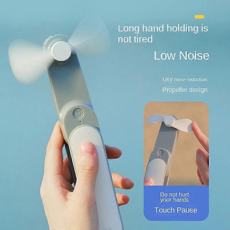 Mini Pocket Fans Student Outdoor Travel Multi Functional Portable Rechargeable Fan Mute Handheld Small Folding Fan