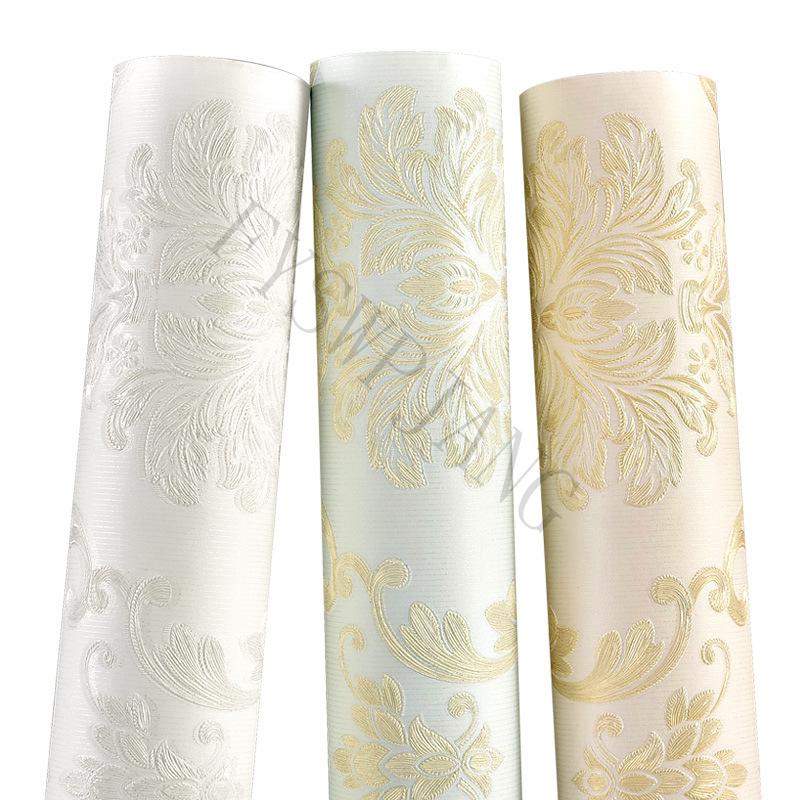 Европейский стиль Пасторальные 3d Самоклеящиеся обои Наклейки для украшения спальни Гостиная ТВ фон Стена Комнатные обои