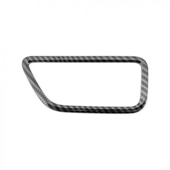 Carbon Fiber ABS Car Headlight Adjustment Panel Frame Cover Trim For Genesis G70