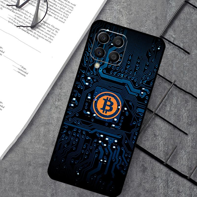 Смешной чехол с монетами Bitcoin для Samsung Galaxy M15 M11 M12 M13 M14 M06 M16 M36 M56 M31 M53 M32 M52 M35 M55 M34 M54