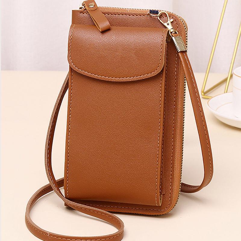 Yogodlns Модная сумка через плечо для мобильного телефона для женщин из искусственной кожи, маленькая сумка через плечо