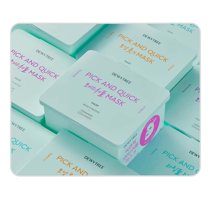 DEWYTREE Тканевая маска Pick and Quick Moisture Full Mask 380 г, 30 шт.
