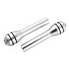 ACROPIX Car Door Lock Pin Rhinestone Decoration Silver Tone 2pcs