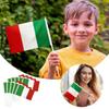 10 шт. Италия Ручной Маленький Флаг Итальянский Italiano Ручной Мини Декор Украшение Баннер Флагшток на Крыльцо Быстрая Доставка