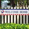 Баннер Blulu Welcome Home Украшение 71 x 15,7 дюйма Большой знак во двор Welcome Back Home для улицы, День памяти, Патриотический День труда, Возвращение домой