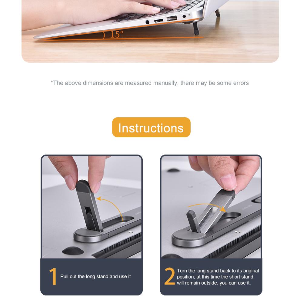 Подставка для ноутбука Oatsbasf, аксессуары для ноутбуков, планшетов, подставка для MacBook Pro, мини-складная подставка для ноутбука, портативный держатель, охлаждающая подставка