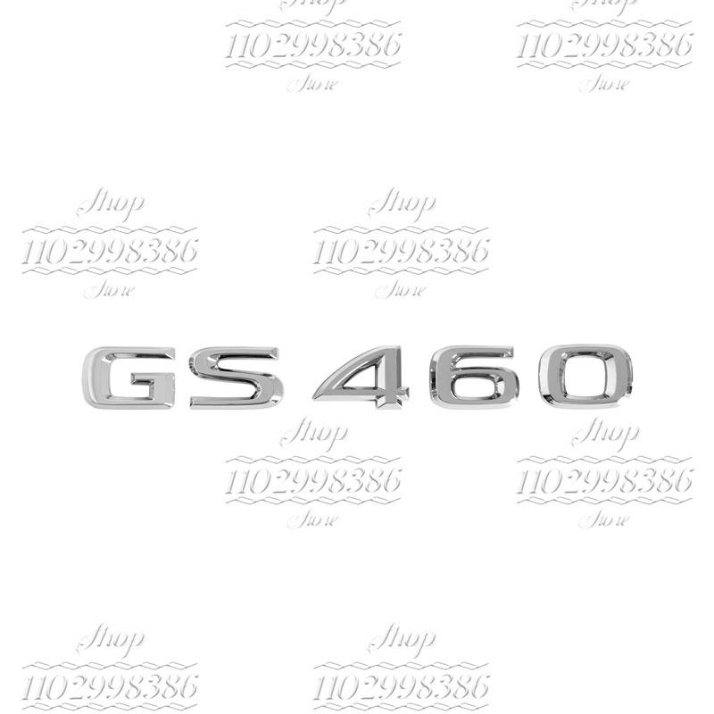 For Car Trunk Badge Sticker 3D Chrome Glossy Black ABS Letters GS200t GS250 GS300 GS400 GS460 GS450h HYBRID Emblem
