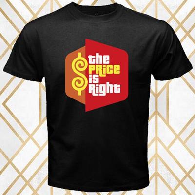 Логотип телешоу The Price Is Right черная унисекс футболка