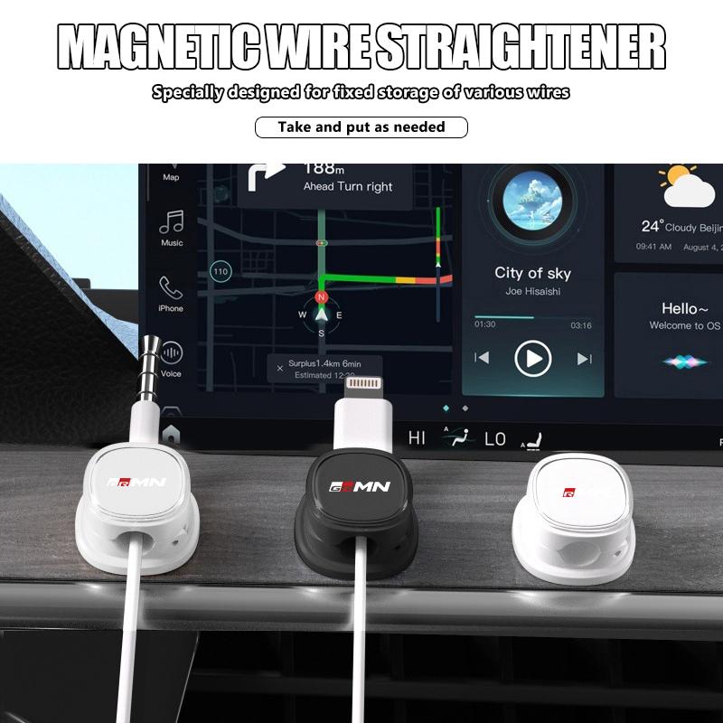 Magnetic Cable Clip Cable Holder Adhesive Wire Keeper Cord Cable Organizer For Toyota Crown Yaris Corolla Prius Auris CHR Avalon