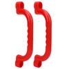 2PCS Kids Toy Handles Reusable Plastic Playground Safe Grab Handle for Outdoor Climbing Amusement Equipment Red