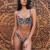 WTEMPO Bikini Snake Leopard Print Split Swimsuit Ladies Sexy Multicolor
