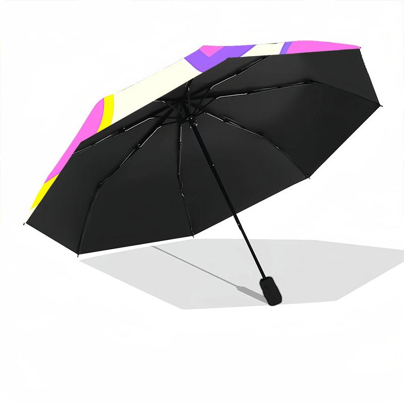 1pc Heartbeat Automatic Opening/Closing Umbrella with Operation & Windproof Canopy - Folding Design, Holiday Gift yy260225108
