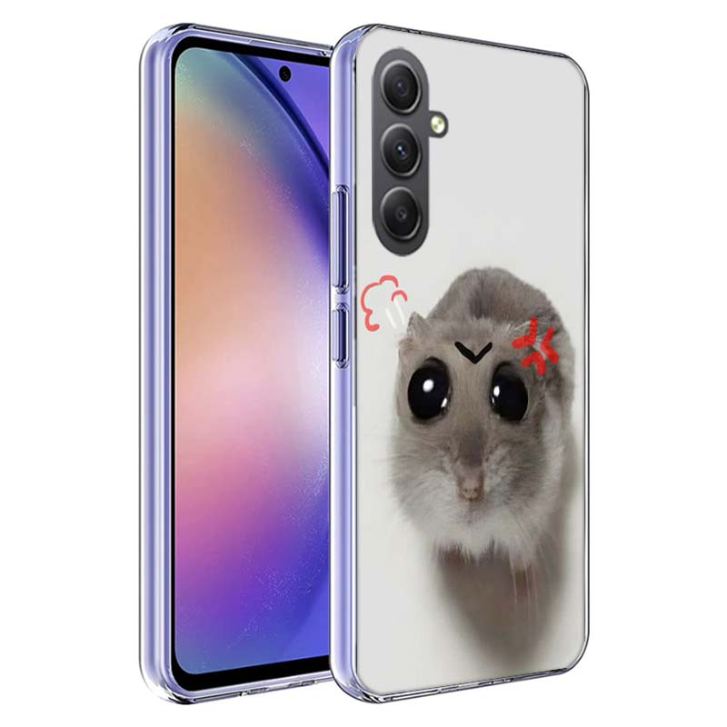 Смешной грустный хомяк мем чехол для телефона для Samsung A17 A37 A57 A07 A16 A26 A36 A56 A06 A02S A12 A22 A32 A52S A04S A14 A24 A34 A54 A03