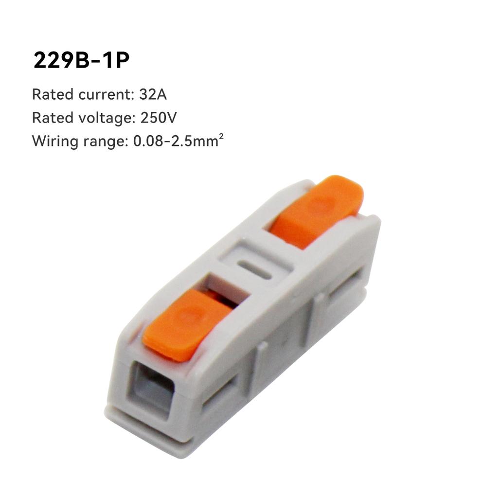 10 шт. быстрые электрические соединители проводов универсальные компактные клеммные колодки для сращивания вставные домашние кабельные соединители