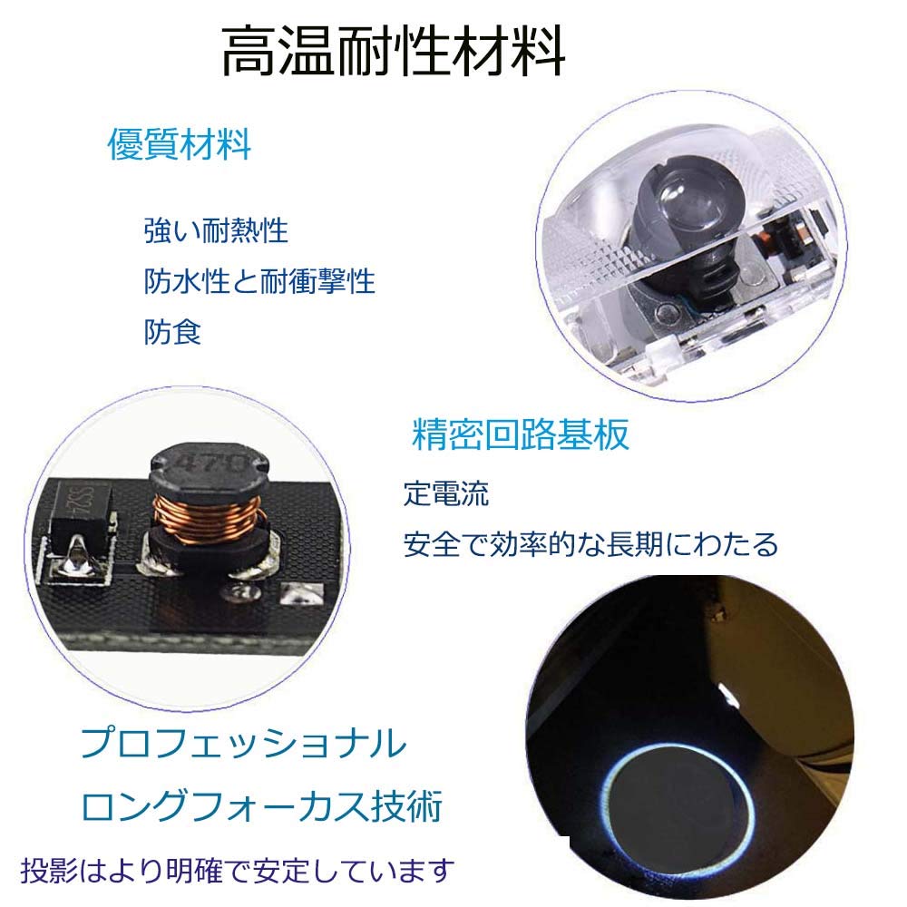 Prius 30 Courtesy Light Door Welcome Light Courtesy Lamp Laser Logo Light LED Logo