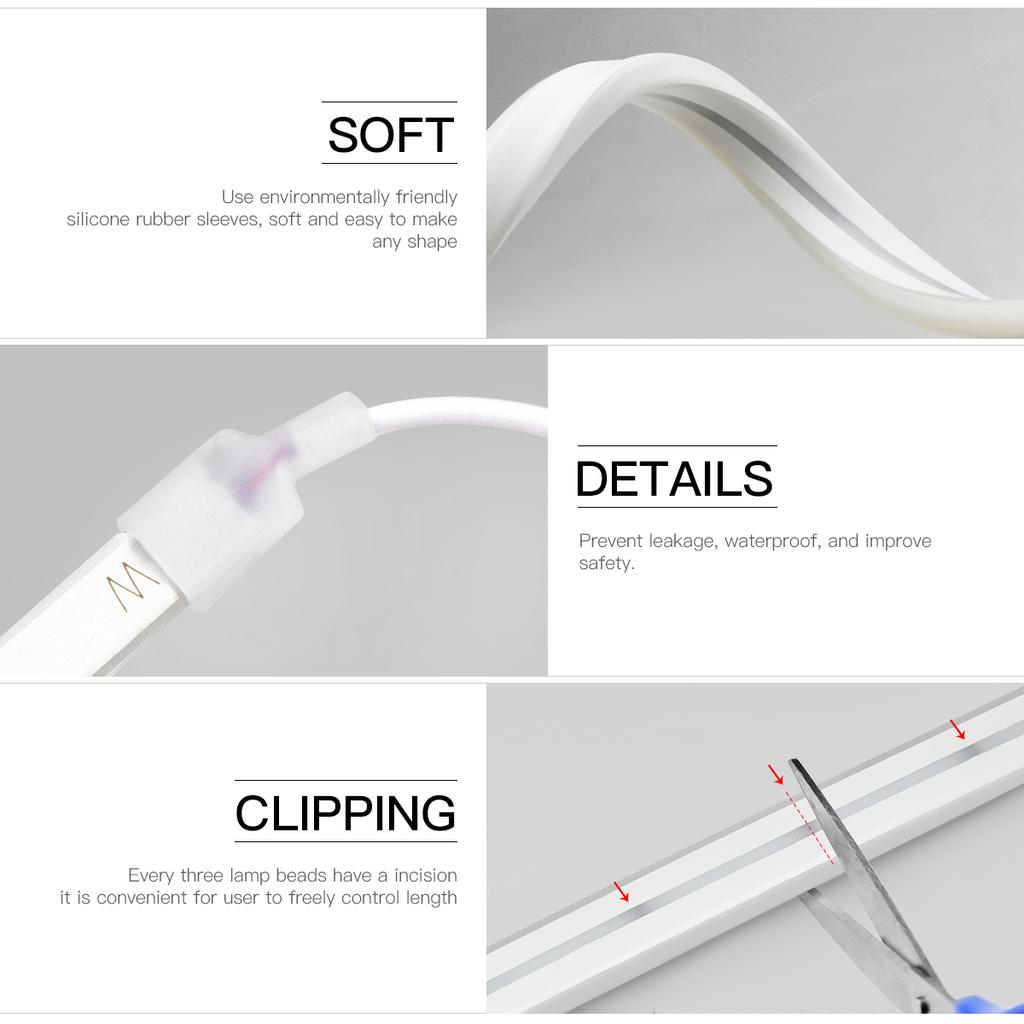 Tuya Smart Life WiFi USB 5V неоновая светодиодная лента с регулируемой яркостью светодиодная лента неоновая лента вывеска настенный декор комнаты Alexa Google голосовое управление