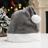 High Quality Christmas Decoration Supplies Xmas Soft Hat Santa Claus Red Noel Hat Merry Christmas Gift Happy New Year 2023 Party Dress Up