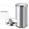 Stainless Steel Hotel Lobby Trash Can with Ash Bin