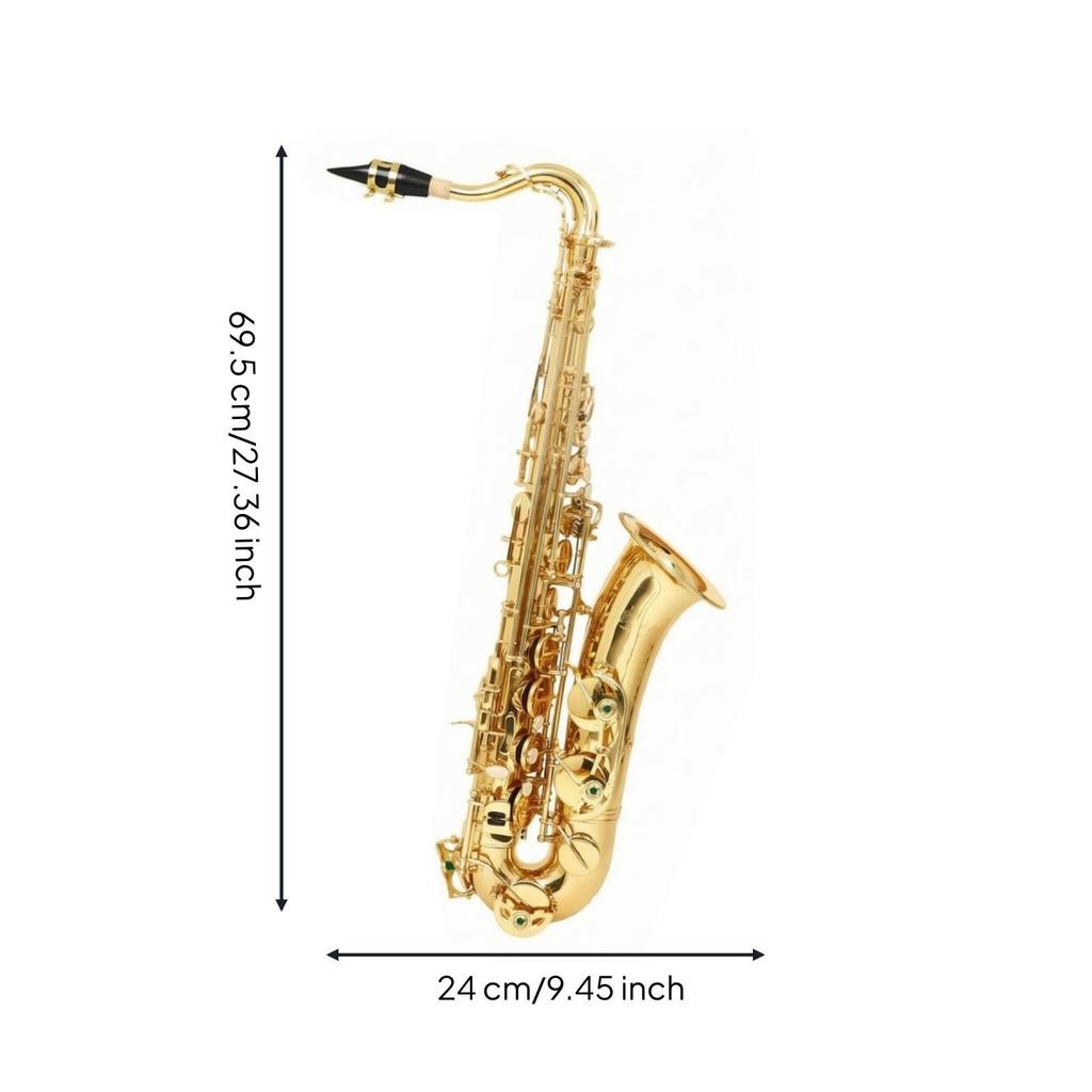 Alto Saxophone Engraved Sax Polished for Lessons, School Band
