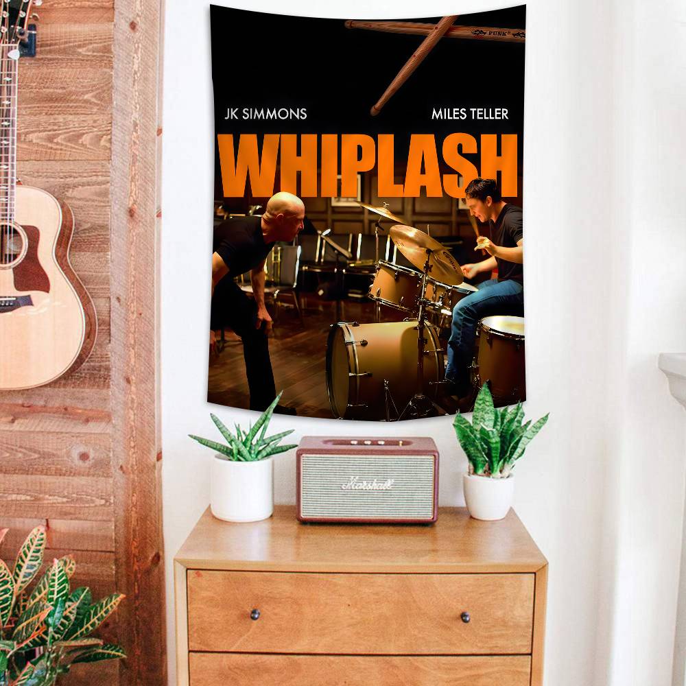 Classic Whiplash Movie Colorful Tapestry Wall Hanging Hippie Flower Wall Carpets Dorm Decor Wall Art Decor