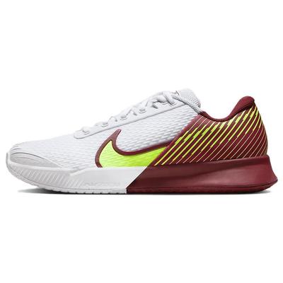 Теннисные кроссовки мужские Nike Court Air Zoom Vapor Pro 2 HC White Red Lime Blast DR6191-104