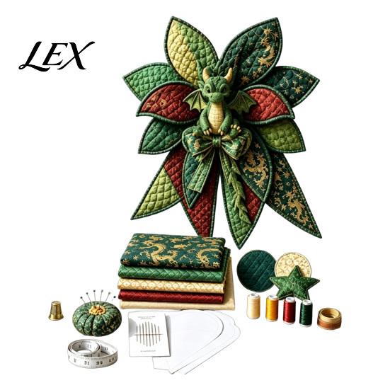 Decorative Bow Making Materials Large Patchwork DIY Kit, Fabric Sewing Farmhouse Front Artisan Gifts for Friends Door Animal Craft Kit Adults,