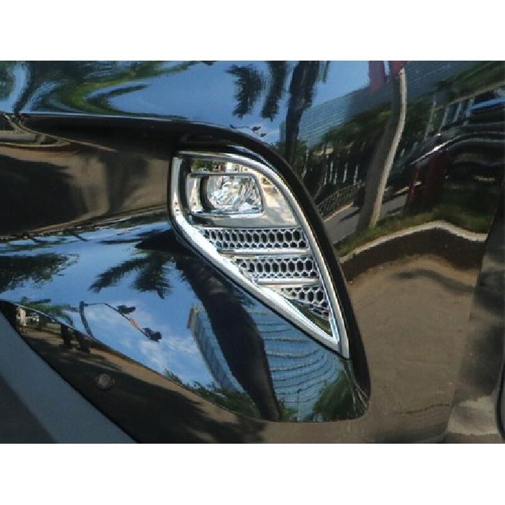 Chrome ABS Style Front Fog Light Lamp Frame 2pcs For Toyota Highlander 2020-2023