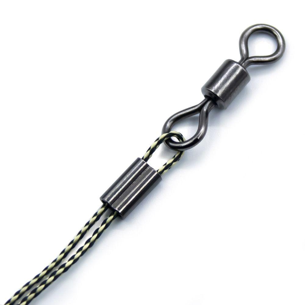 Tube Connector Double Barrel Tube Fishing Fix Tube Wire Crimps Sleeves Fishing Copper Sleeves