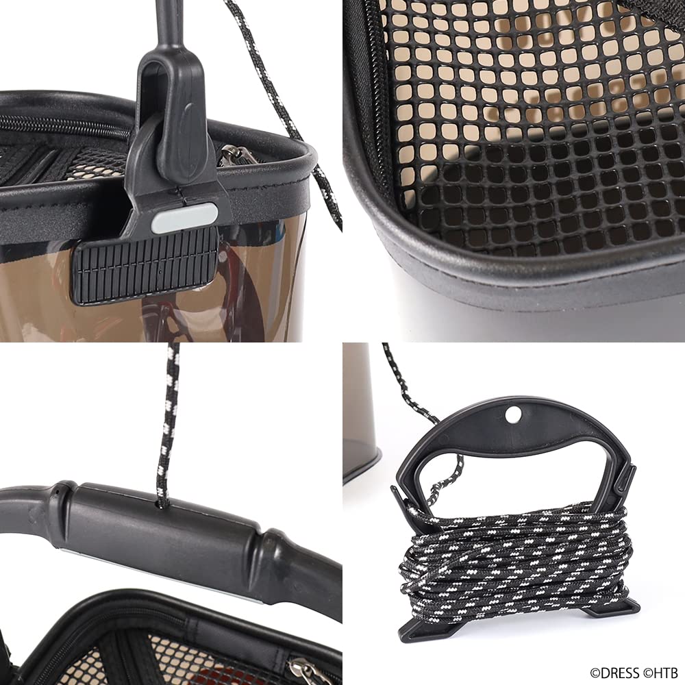 [ПЛАТЬЕ] х [Среда Как насчет] Водное ведро Жестокая битва Остров Ириомоте Версия с логотипом Версия 7-метровая веревка и держатель в комплекте Сетчатая крышка Открытие на молнии ЭВА