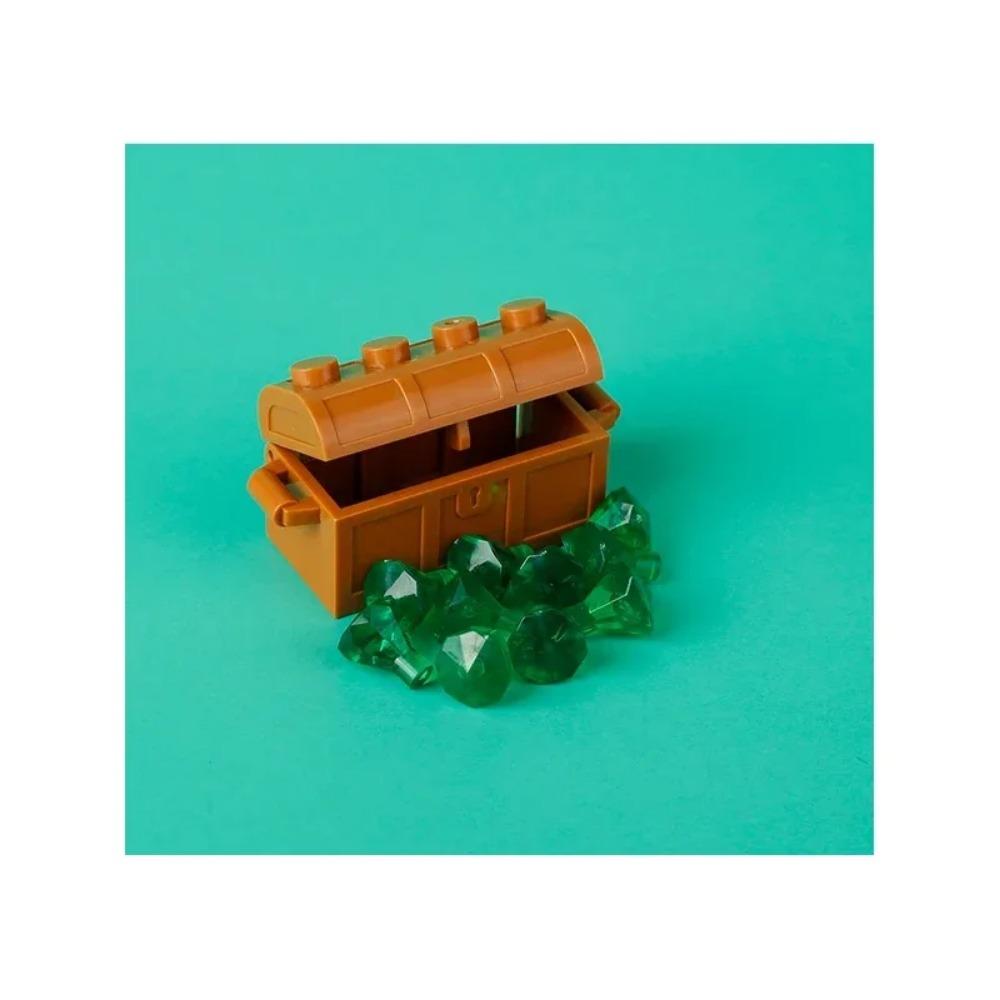 MOC Building Blocks Accessories Precious Gold Ore Silver Diamond Stash Pirate Map Coins Toy Model Mini Bricks ATM Gifts Toy K046