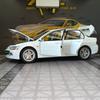 1:24 Simulation Mitsubishi EVO 9th Generation Alloy Car Model Ornament Collection Door Can Open Sound and Light Sports Car