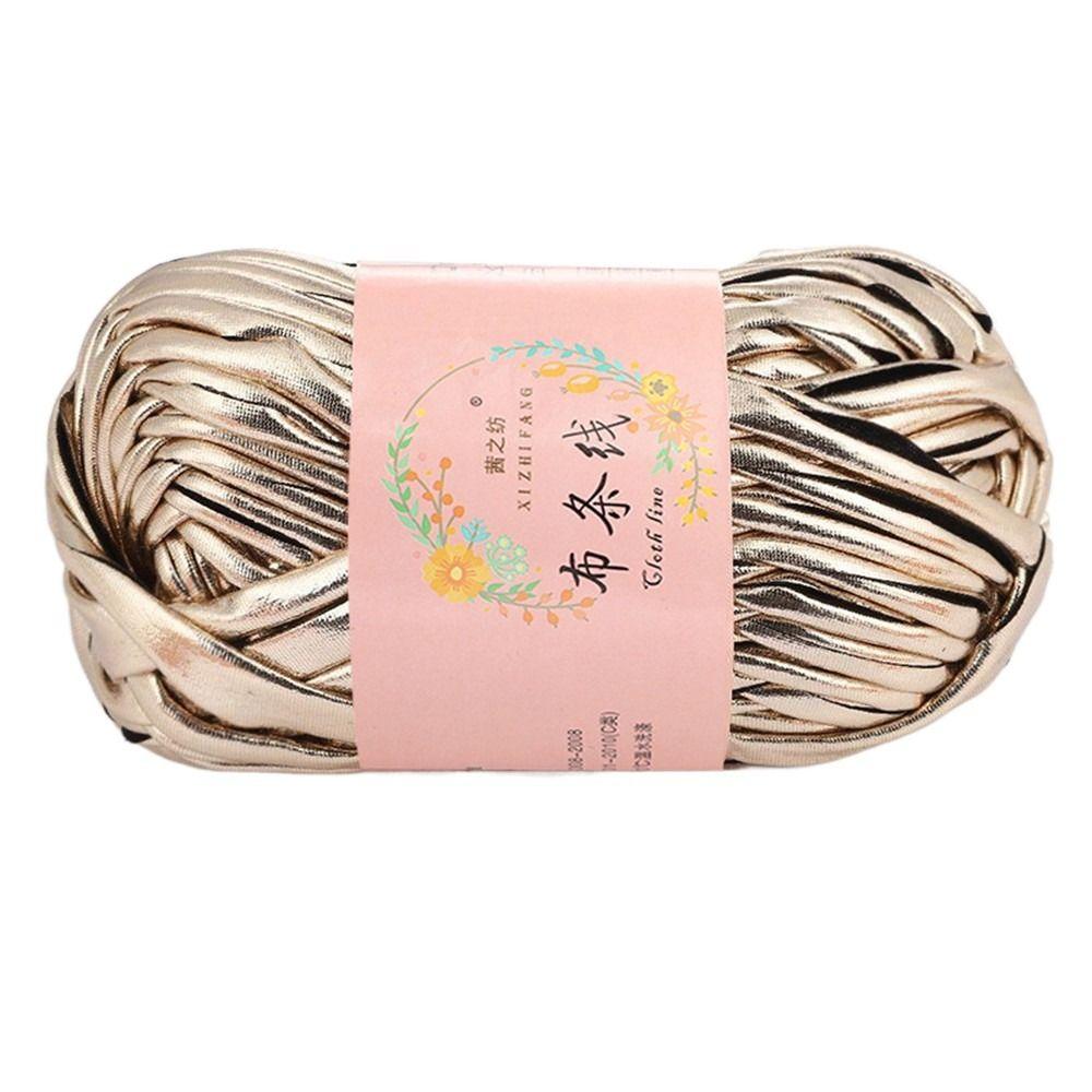 For Cushion Shiny Sewing Magic Color Crochet Yarn DIY Hand Knitting Yarn Ball Imitation Leather