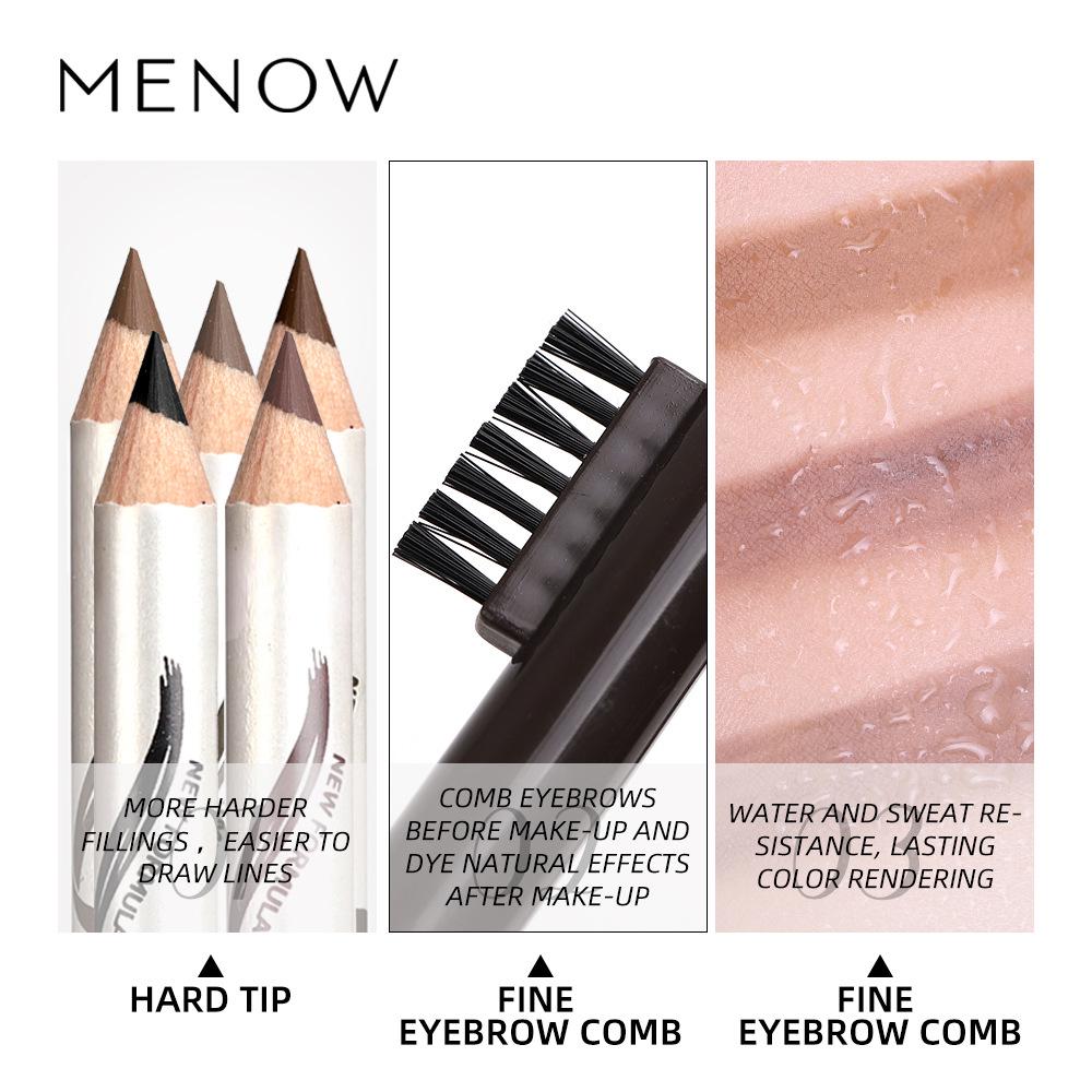 MeNow Карандаш для бровей, тонкие брови, пять цветов, кисть для бровей