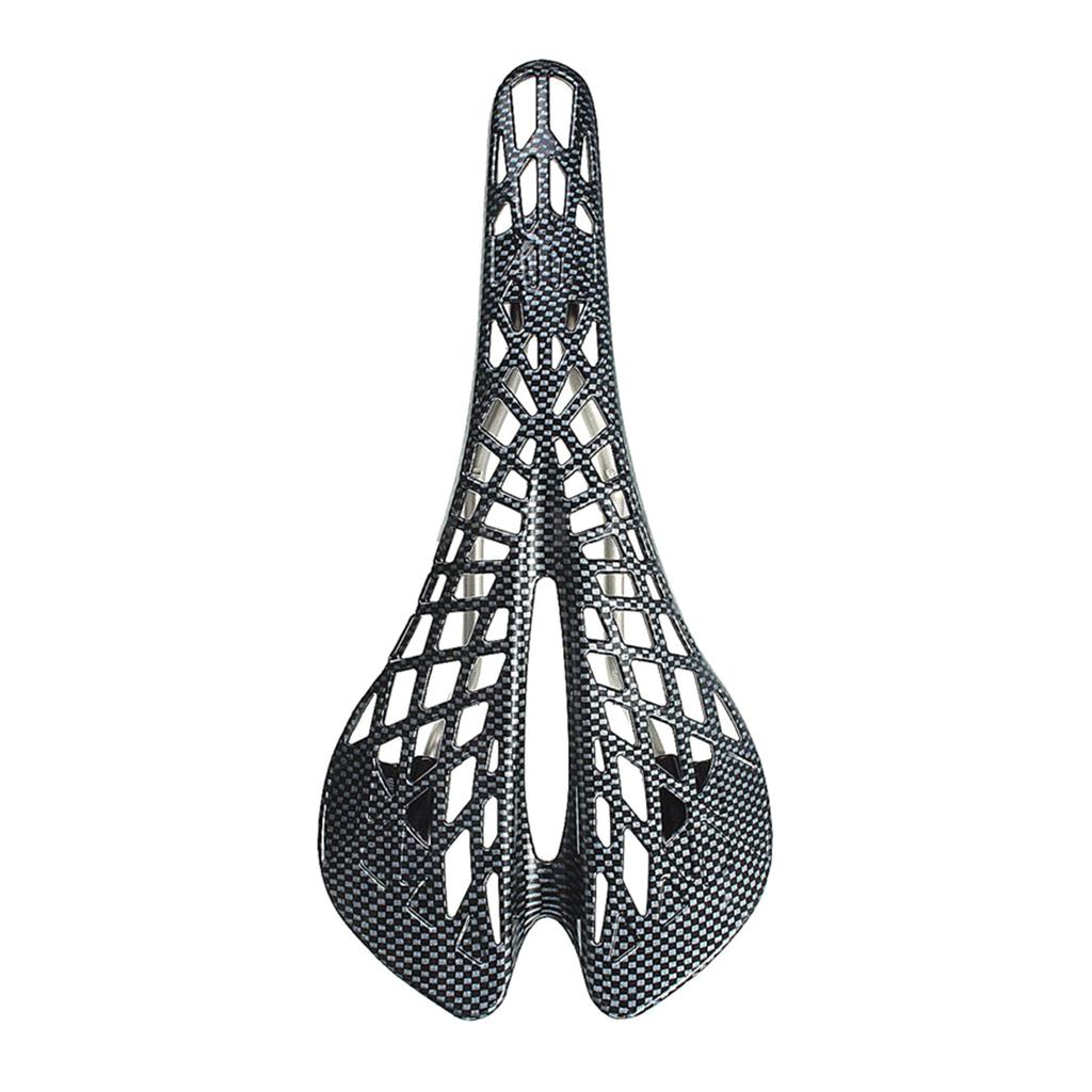 Mountain Road Bike Seat Saddle Adjustable Carbon Fiber Bike Seat Shock Absorbing Bike Saddle for Road and Mountain Bike